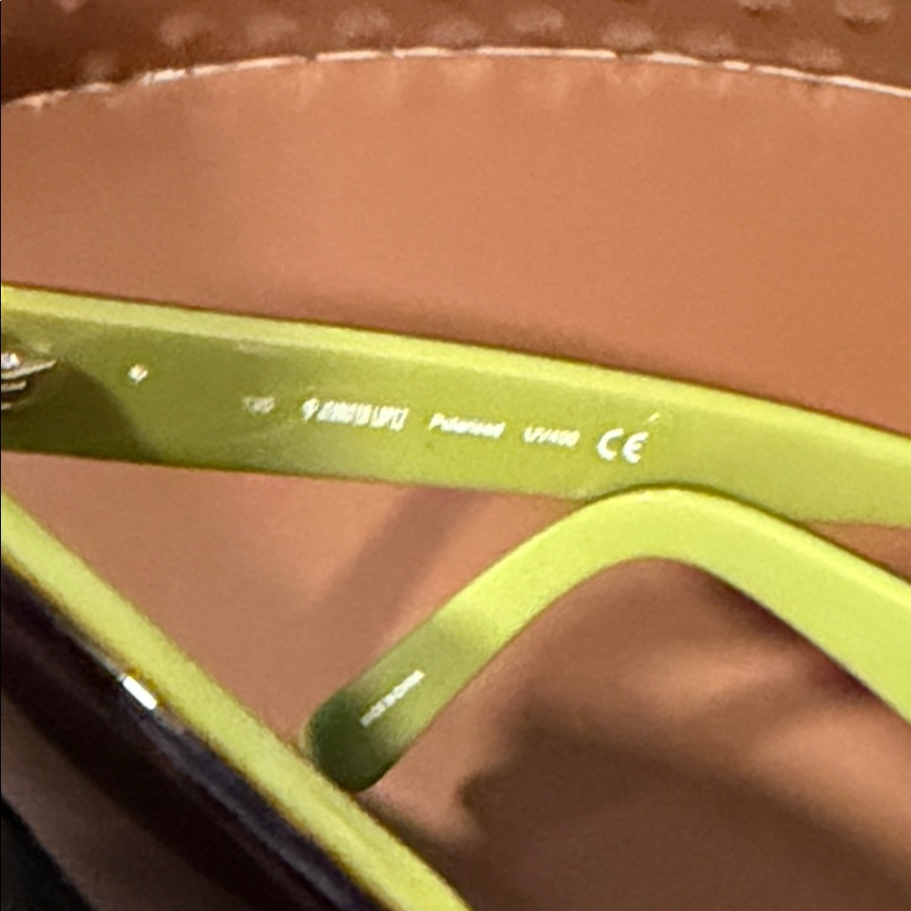 Jennifer Lopez Black and Lime Sunglasses - Picture 2 of 6